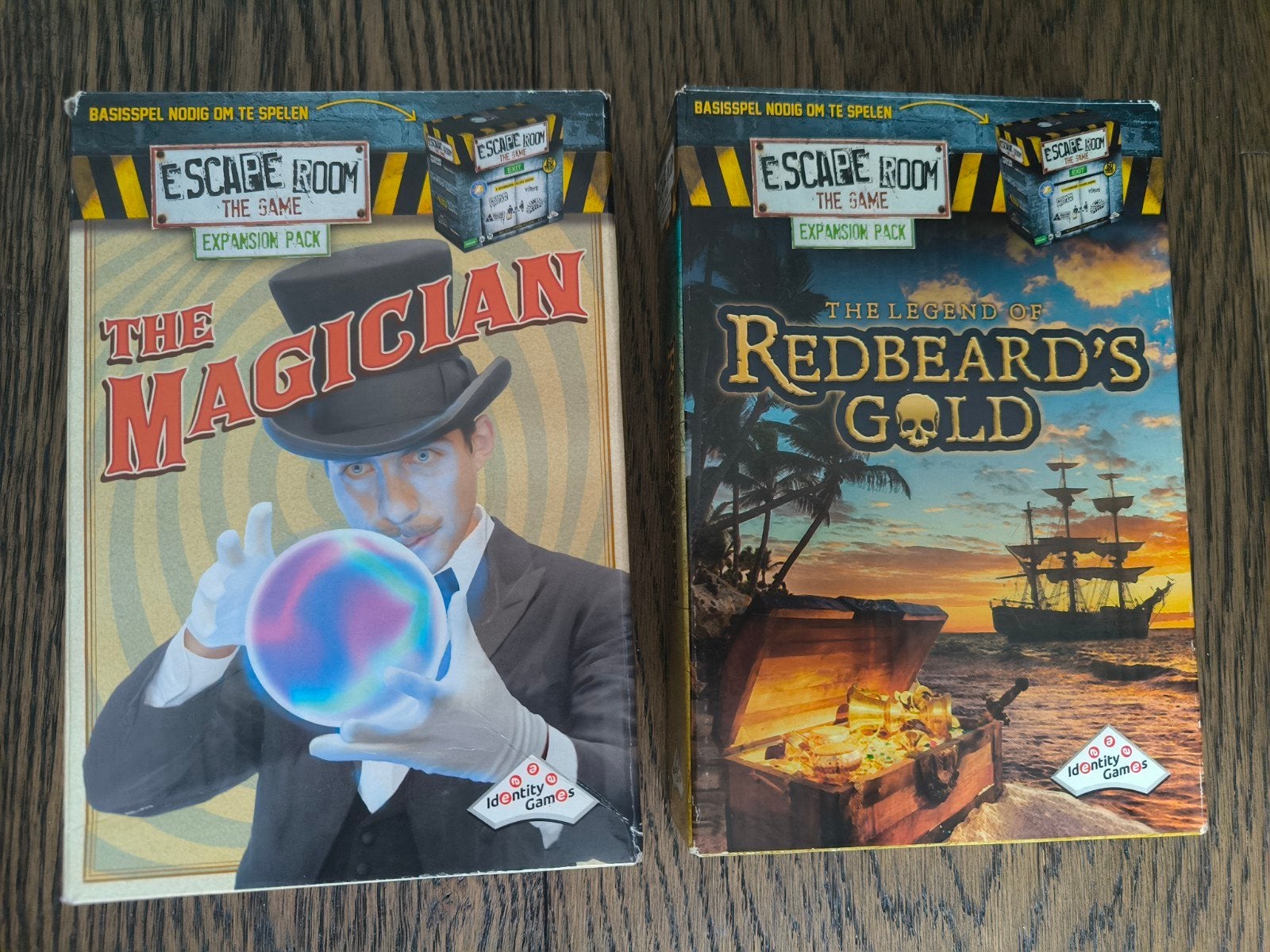 Escape Room The Game: The Magician & Redbeard's Gold, Drie of vier spelers, Ophalen of Verzenden, Gebruikt, Identity Games