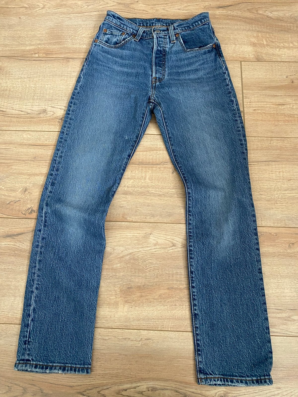 Levi's 501 Jeans W24 L30 - Zo goed als nieuw, Verzenden, Zo goed als nieuw, Blauw, W27 (confectie 34) of kleiner