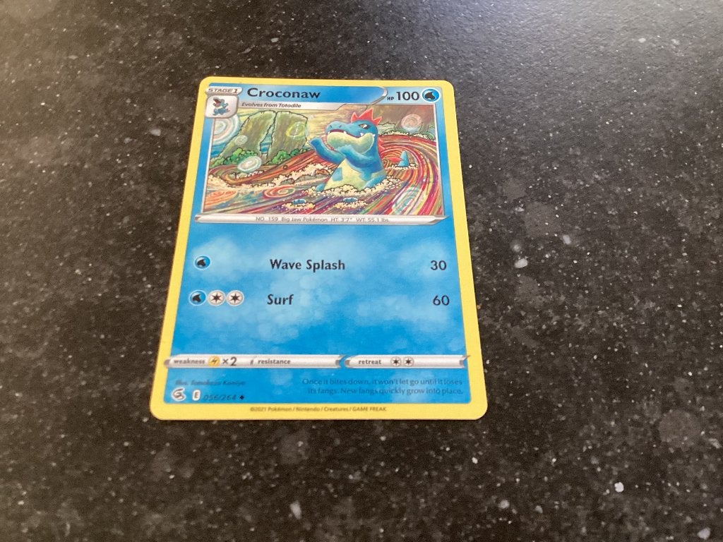 Pokemon kaart Croconaw, Ophalen of Verzenden, Zo goed als nieuw, Losse kaart
