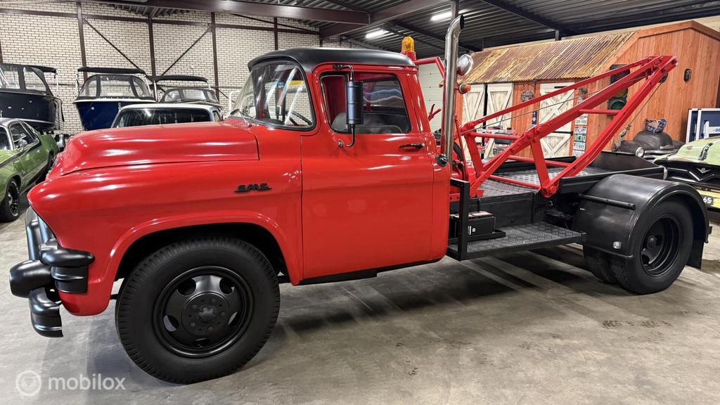 G.M.C. 350 Takelwagen UNIEK, Zwart, Overige carrosserieën, Leder, Bedrijf