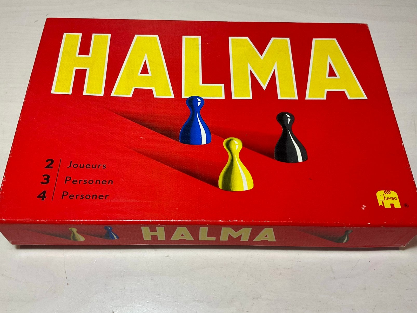 Halma voor 2, 3 of 4 personen houten pionnen en compleet, Ophalen of Verzenden, Zo goed als nieuw