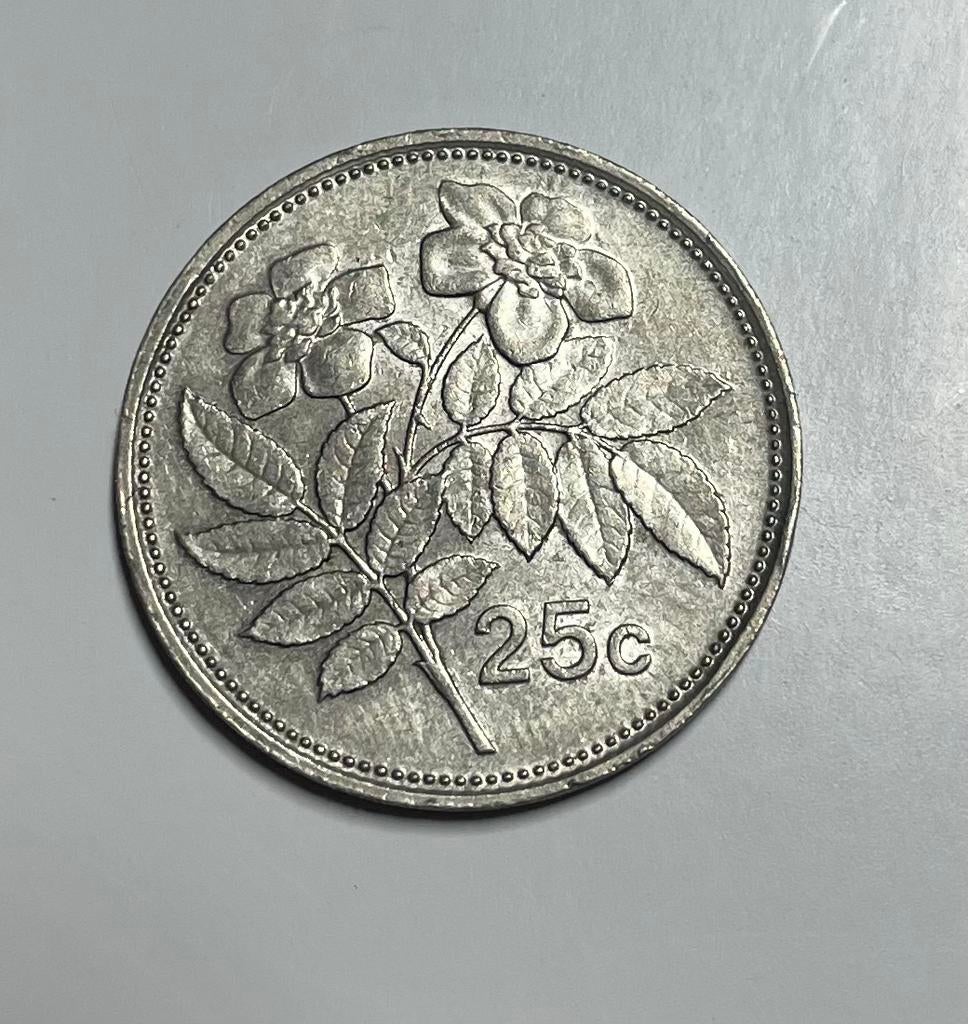 25 cent Malta 1986, Ophalen of Verzenden, Overige landen