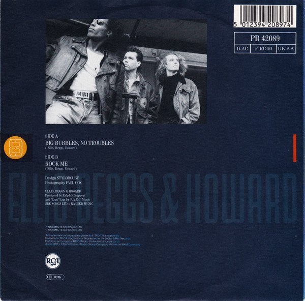 Ellis beggs and howard_big bubbles, no troubles, Gebruikt, 7 inch, Ophalen of Verzenden, Dance en House
