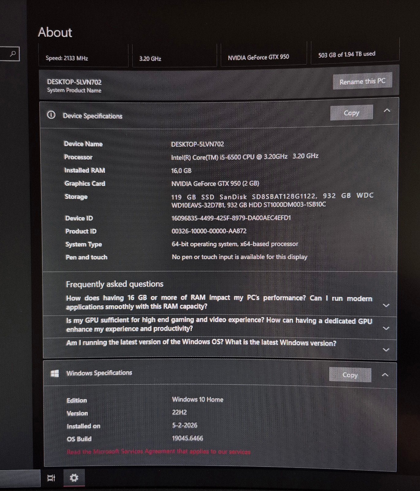 Gaming pc, Ophalen, 2 tot 3 Ghz, 15 inch, Zo goed als nieuw