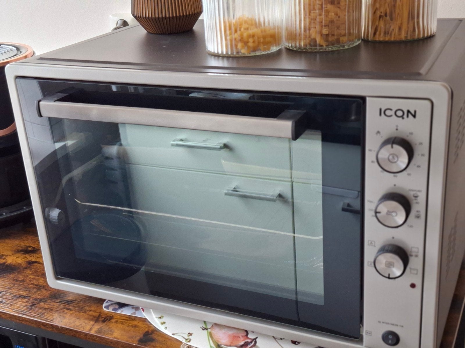 ICON Mini-oven met grillfunctie - Compact en veelzijdig, Ophalen, Minder dan 45 cm, Minder dan 45 cm, Vrijstaand