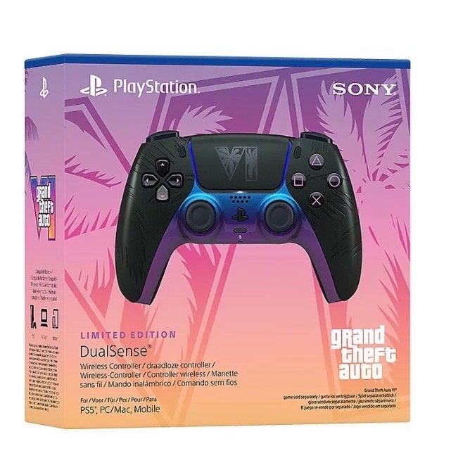 Sony PS5 DualSense Controller - GTA VI Limited Edition Zwart, PlayStation 5, Nieuw, Ophalen of Verzenden, Controller