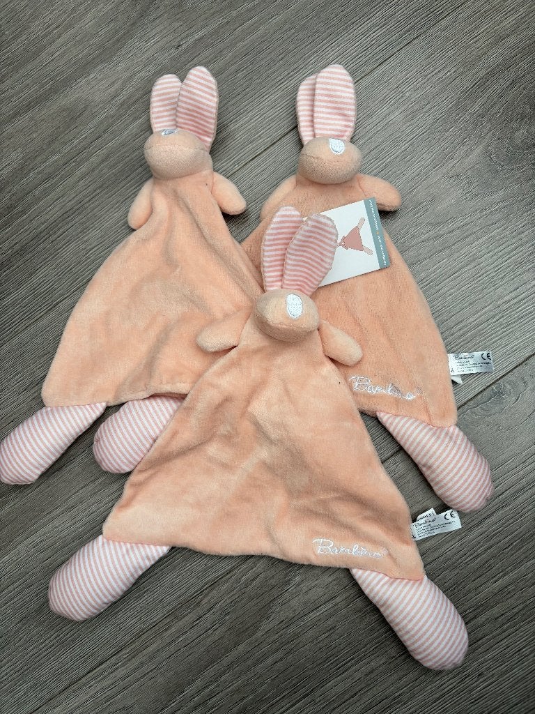 G046 bambino doekje konijn roze, Ophalen of Verzenden, Zo goed als nieuw, Konijn