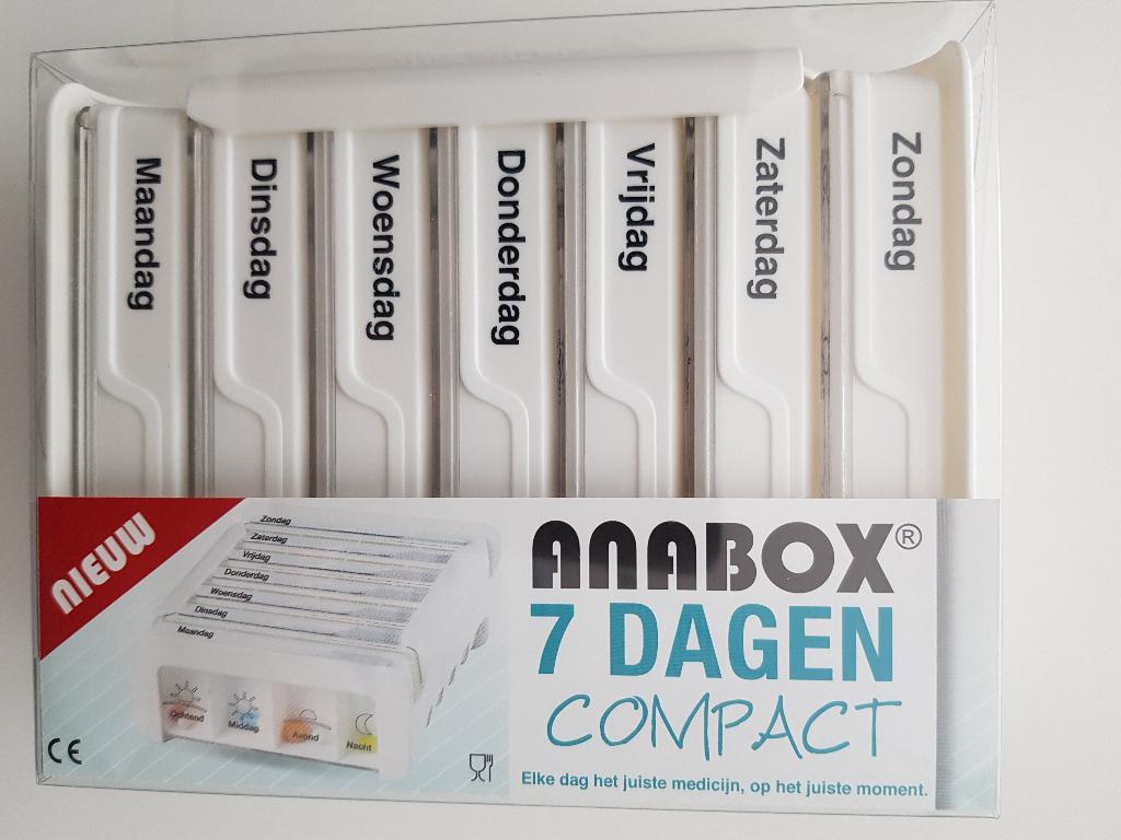 Weekdoseerdoos Anabox 7 voor medicijnen, Ophalen of Verzenden, Nieuw