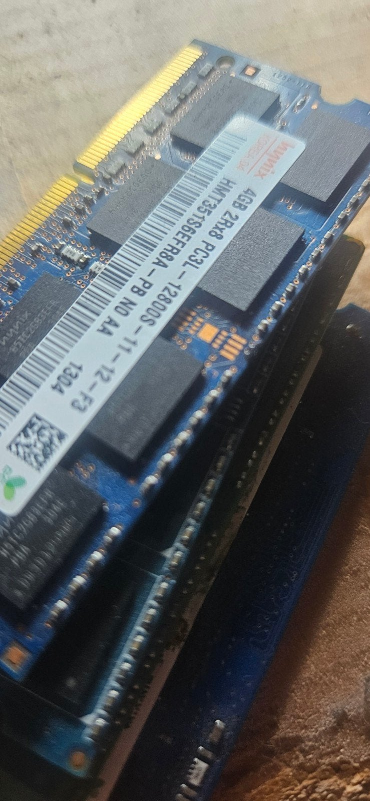 4x 4GB Hynix PC3L-12800S Laptop RAM Geheugen, Gebruikt, DDR3, Ophalen of Verzenden, Laptop