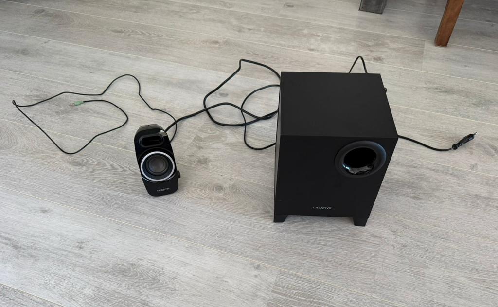 Creative A250 2.1 speaker system black, Ophalen, Zo goed als nieuw
