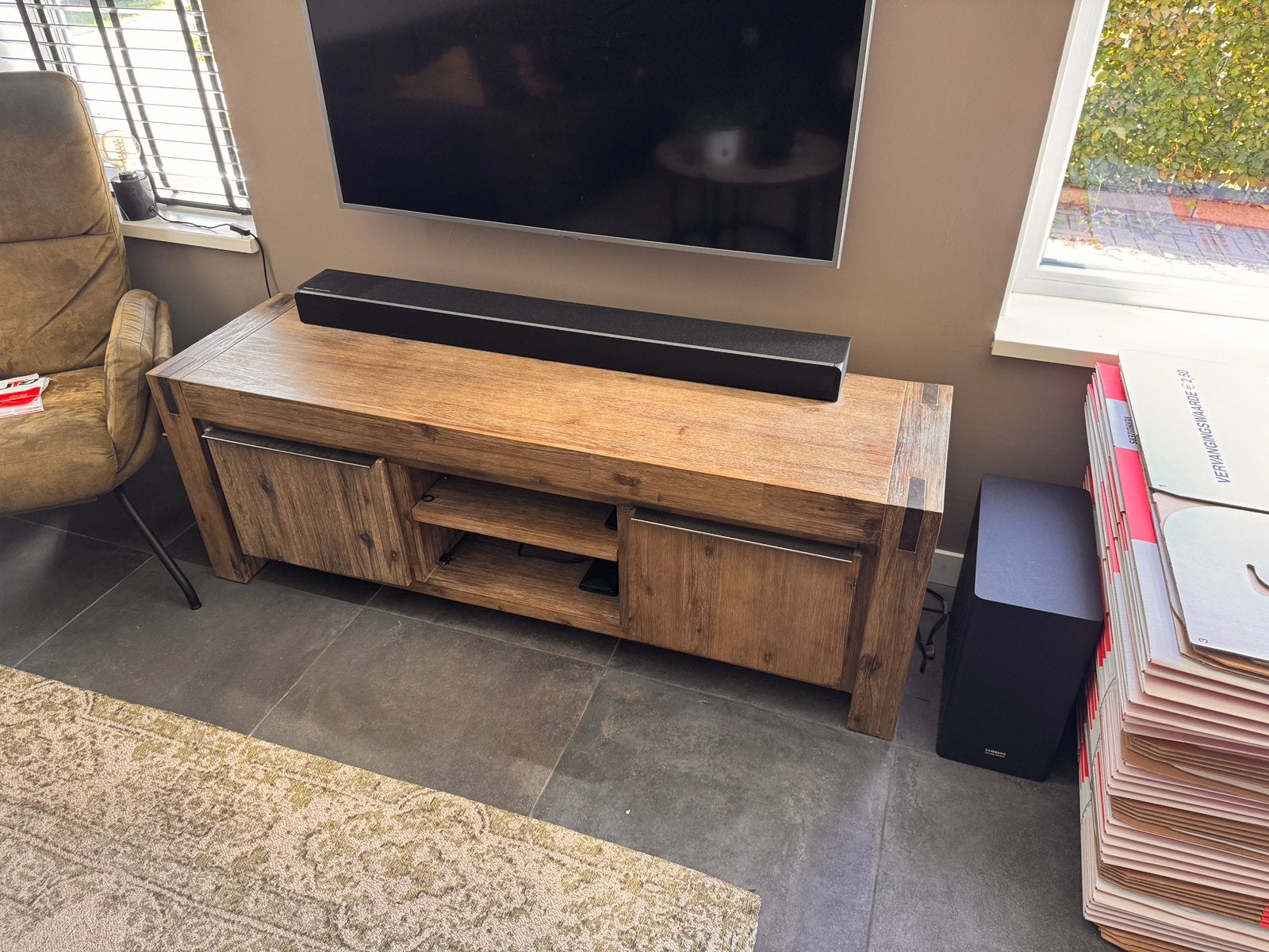 TV meubel Pronto Salzburg, Ophalen, Modern, industrieel, 150 tot 200 cm, Zo goed als nieuw