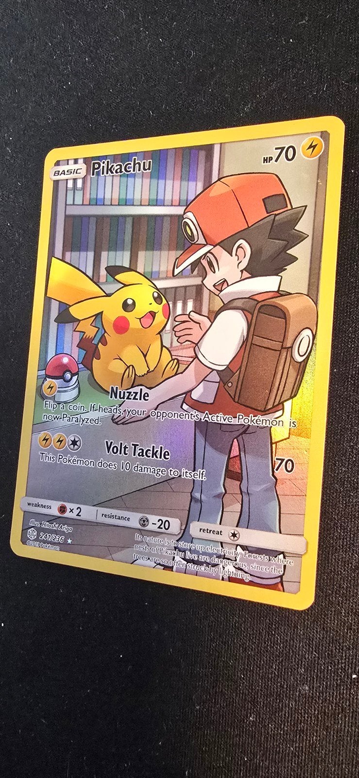 Pokemon pikachu cec 241, Ophalen of Verzenden, Zo goed als nieuw, Losse kaart, Foil