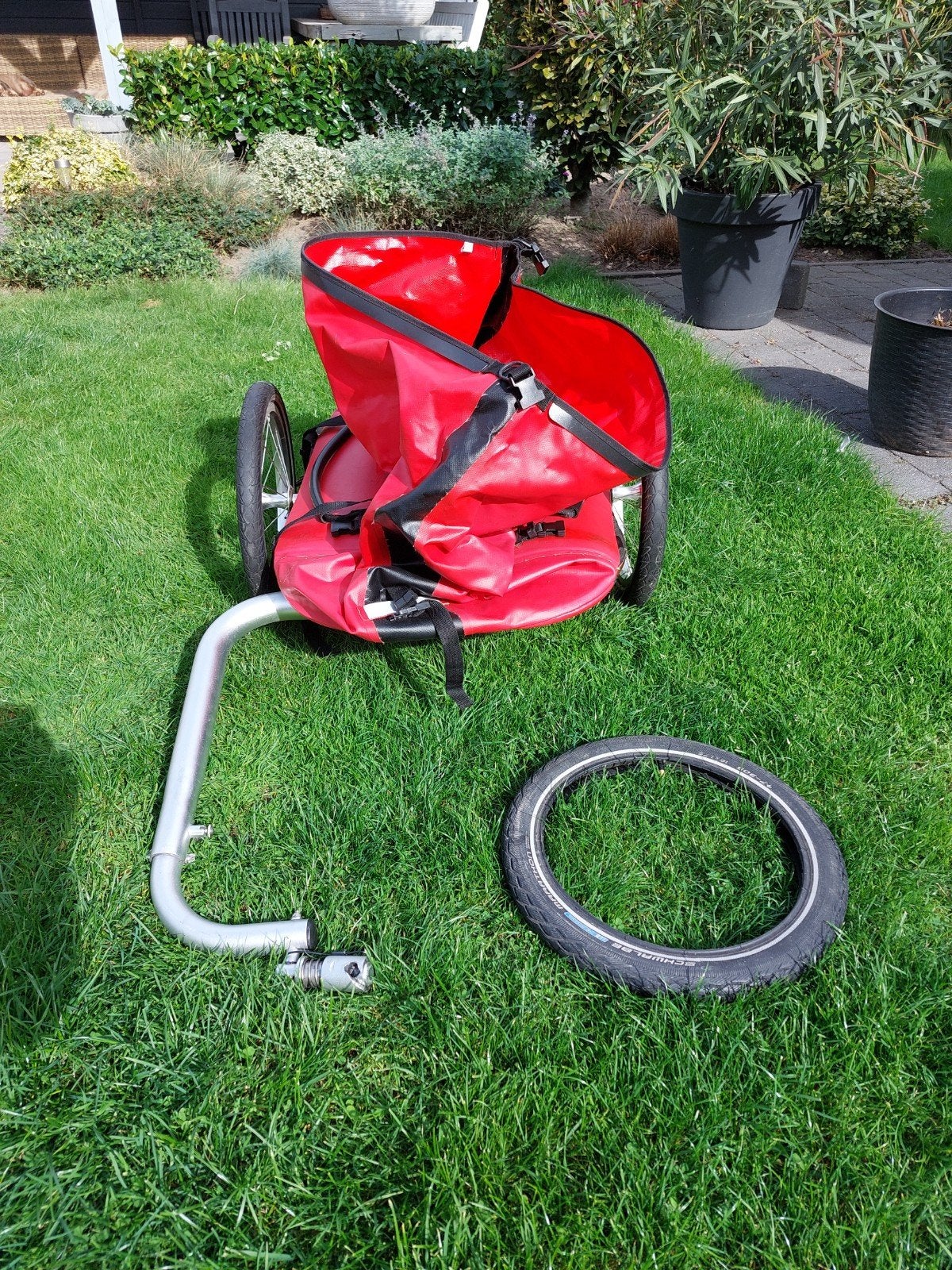 Fietskar Bagagekar voor veel bagage!, Ophalen, Gebruikt, Opvouwbaar, Bagagekar
