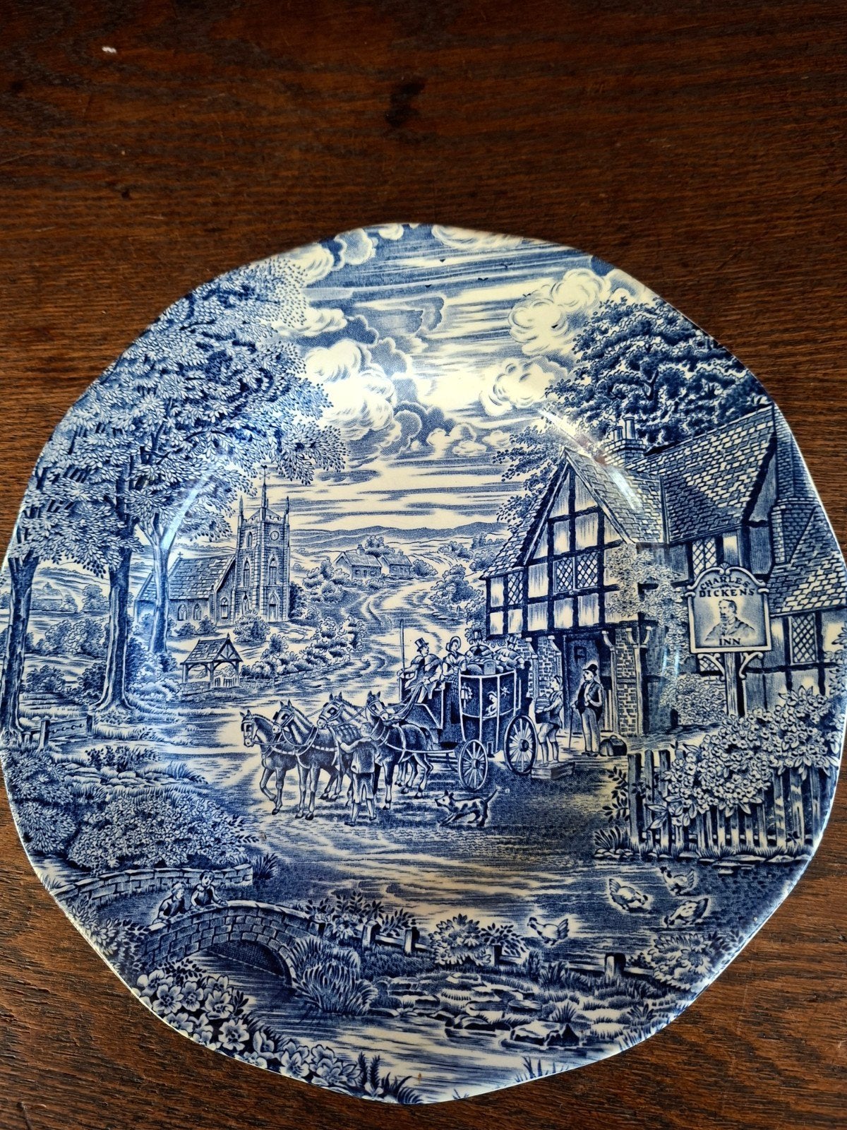 Antiek Furnivals Staffordshire wandbord, Ophalen of Verzenden