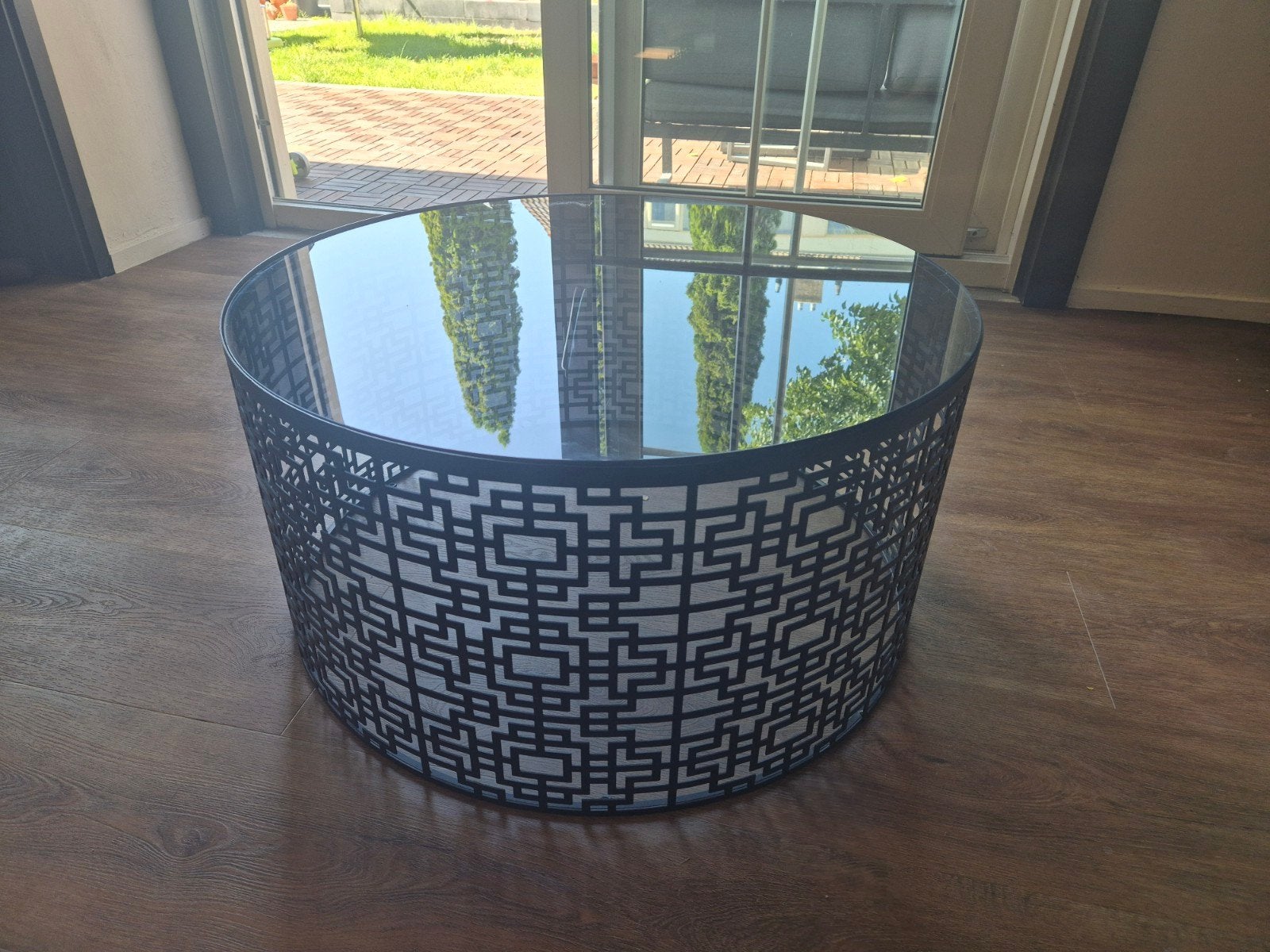 Hotel Chique | Eric Kuster stijl | salontafel glazen blad, Ophalen