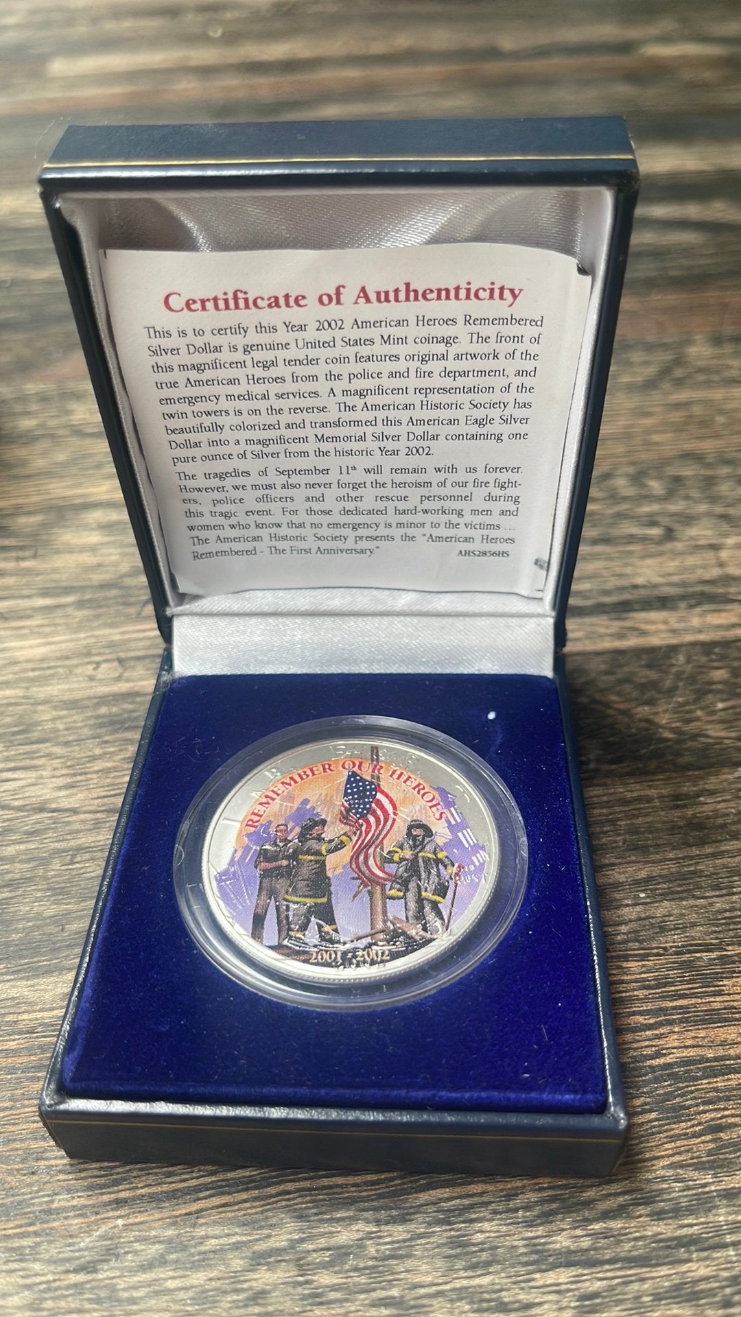 Zilveren 1 Dollar USA 2001 in Luxe Box, Postzegels en Munten, Munten | Amerika, Ophalen, Noord-Amerika, Zilver