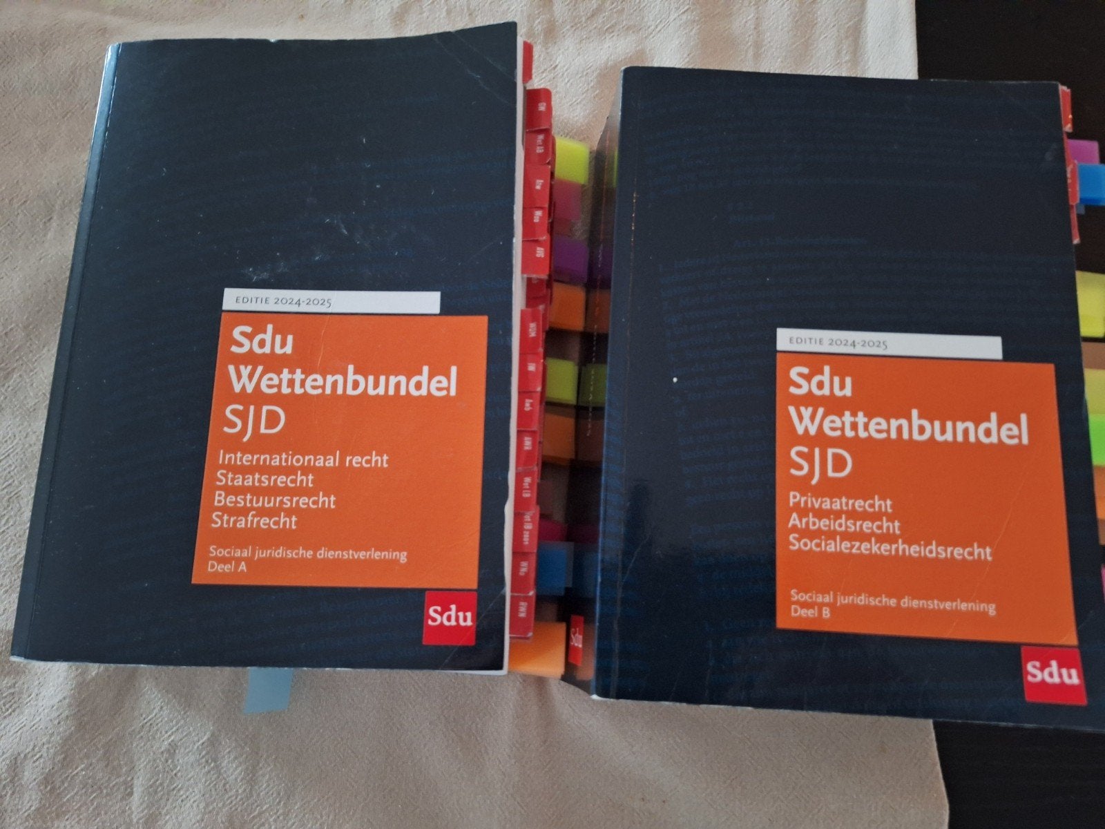 Sdu Wettenbundel SJD 2024-2025 (Deel A & B), Zo goed als nieuw, Sdu, Gamma, HBO