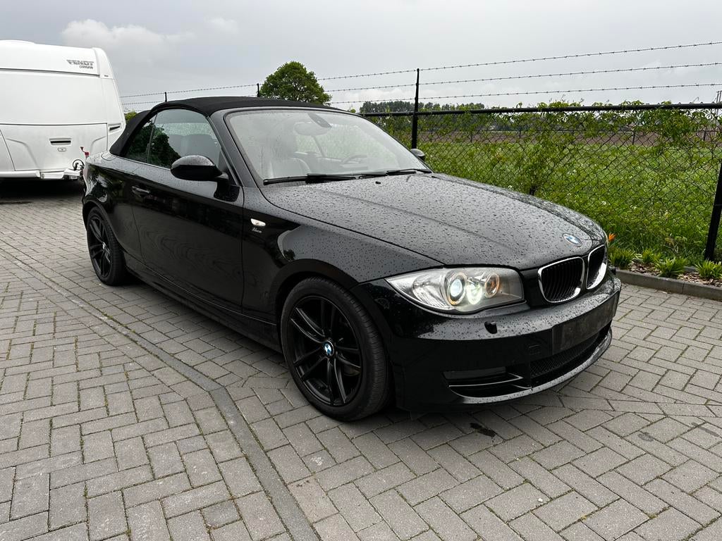 nette bmw 120d cabrio 2008 schadevrij (ketting hoorbaar), Ophalen, 1995 cc, Cabriolet, Zwart