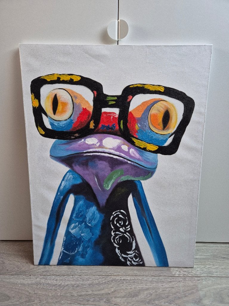 Schilderij Frog 90x70, Ophalen of Verzenden