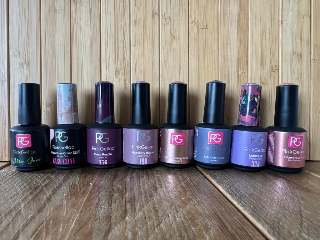 Gellak van diverse merken. Pink gellac, diva, cco, gelzz, Ophalen of Verzenden, Zo goed als nieuw, Overige kleuren, Handen en Nagels