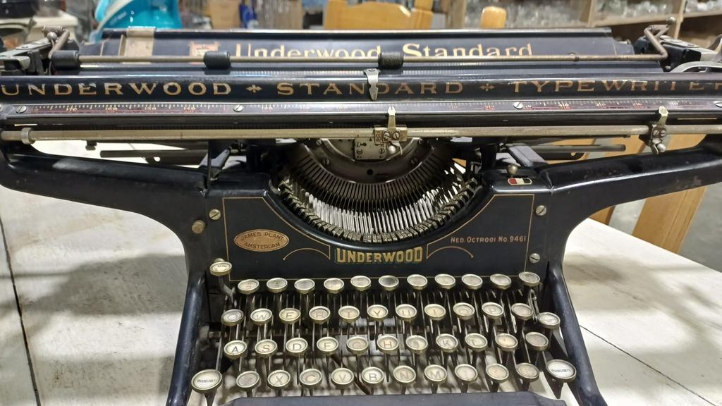 Vintage Underwood Standard Typemachine, Diversen, Hartfort Connecticut USA, Gebruikt, Ophalen of Verzenden, Onbekend