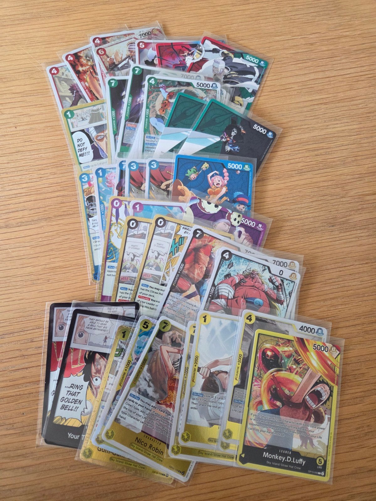 One Piece Kaarten OP15, OP16 en EB04, Ophalen of Verzenden, Zo goed als nieuw, Meerdere kaarten