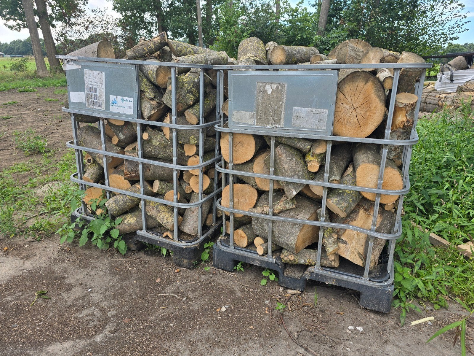 Essenhout haardhout brandhout 2.5m3, 3 tot 6 m³, Ophalen, Essenhout, Blokken