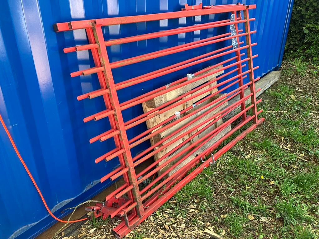 Stalen poort in perfecte staat, Ophalen of Verzenden, Zo goed als nieuw, IJzer, Sierhekwerk