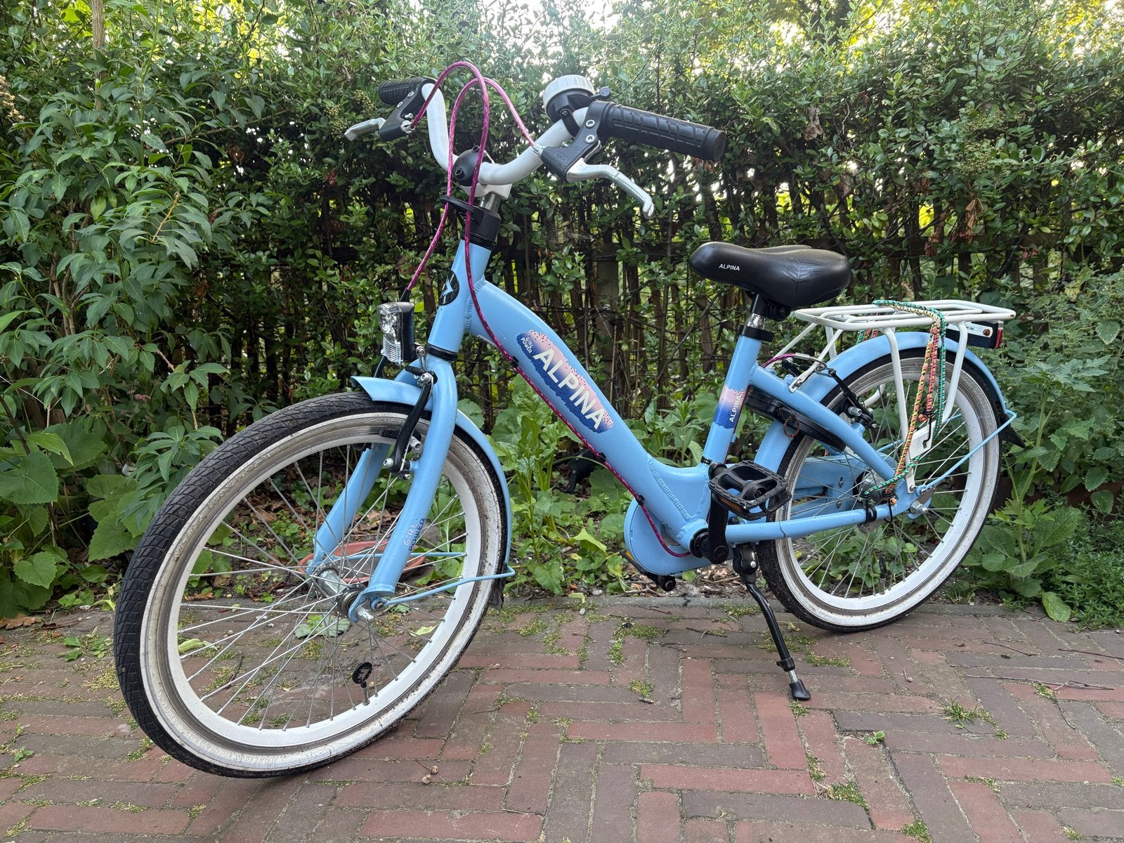 Alpina kinder fiets 20 inch blauw, Ophalen, Gebruikt, Terugtraprem, 20 inch of meer