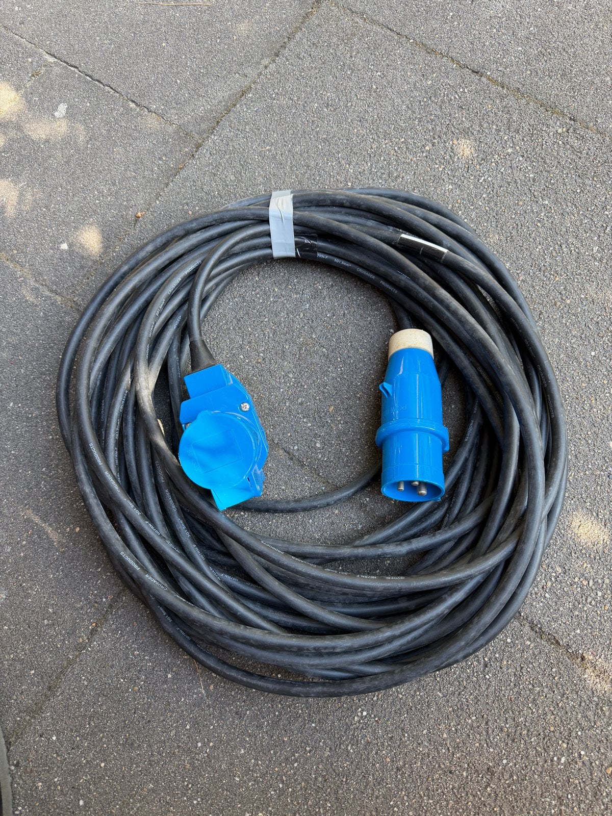 20 meter CEE 16A verlengkabel met Schuko-uitgang, Ophalen, Gebruikt, Kabel of Snoer