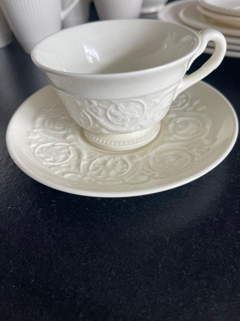 Wedgwood Patrician creamware thee kop & schotel.Goede staat!, Antiek en Kunst, Ophalen of Verzenden
