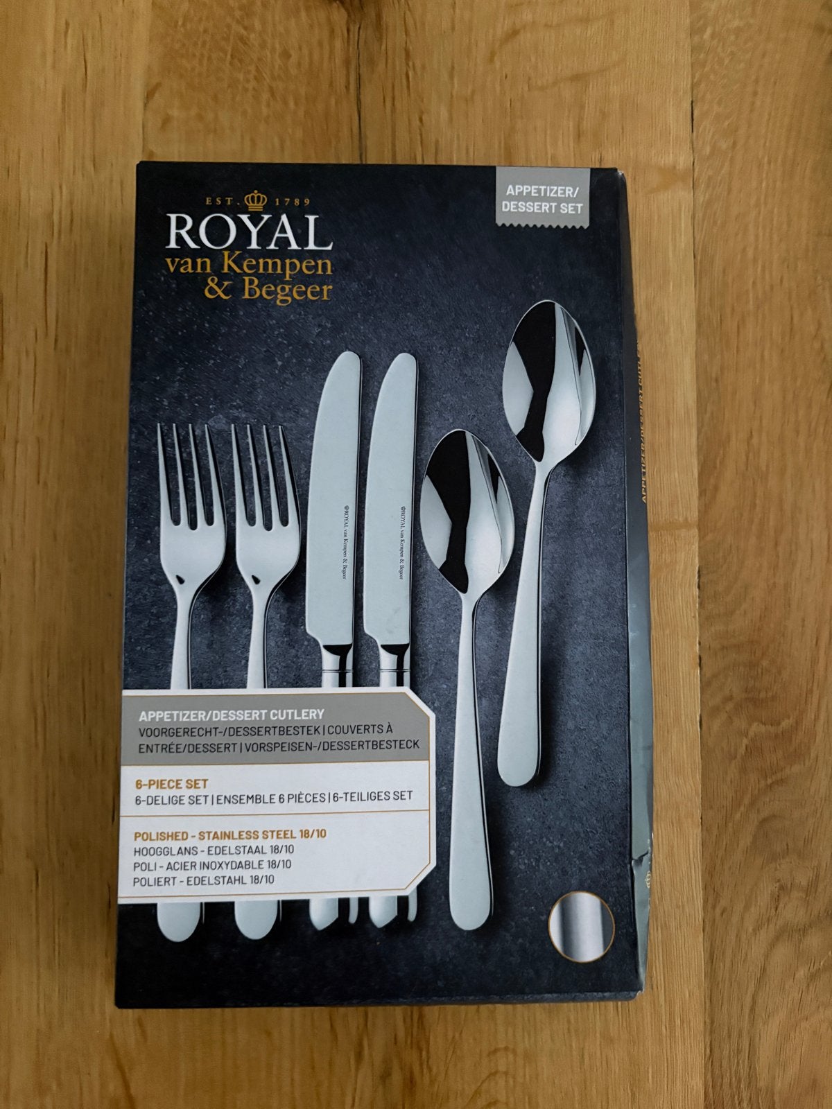 AH Royal van Kempen & Begeer Voorgerecht/Dessert Bestekset, Royal Van Kempen & Begeer, Bestekset, Nieuw, Ophalen of Verzenden