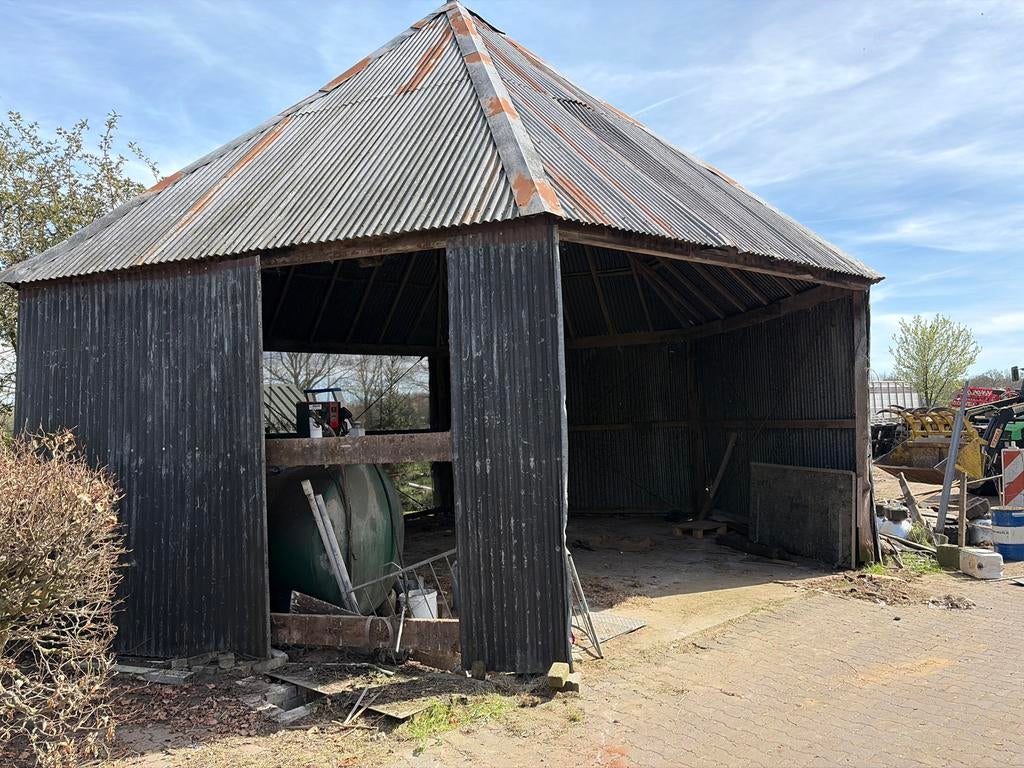 Blikken golfplaten 3.20 m, schuur, netjes gesloopt, Doe-het-zelf en Verbouw, Gebruikt, Ophalen of Verzenden, 15 m² of meer, Golfplaat