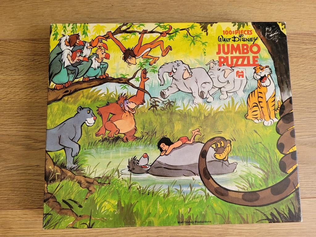 Jumbo Disney Jungle Boek Puzzel 100 stukjes, Ophalen, Minder dan 500 stukjes, Gebruikt, Legpuzzel