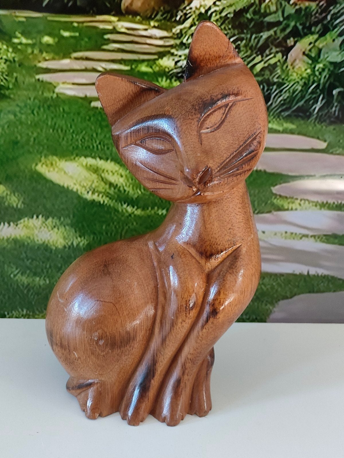 Mooie houten beeldje, Antiek en Kunst, Kunst | Beelden en Houtsnijwerken, Ophalen of Verzenden