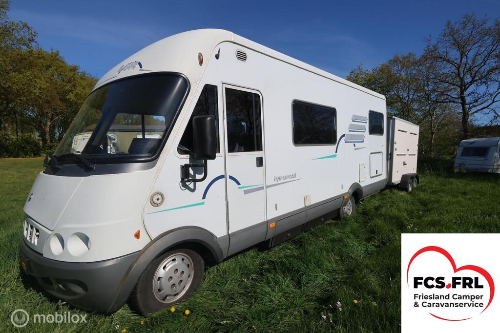 Fiat HYMERMOBIL B644 eventueel met aanhangwagen, Caravans en Kamperen, Campers, Tot en met 2, 7 tot 8 meter, Bedrijf, Diesel