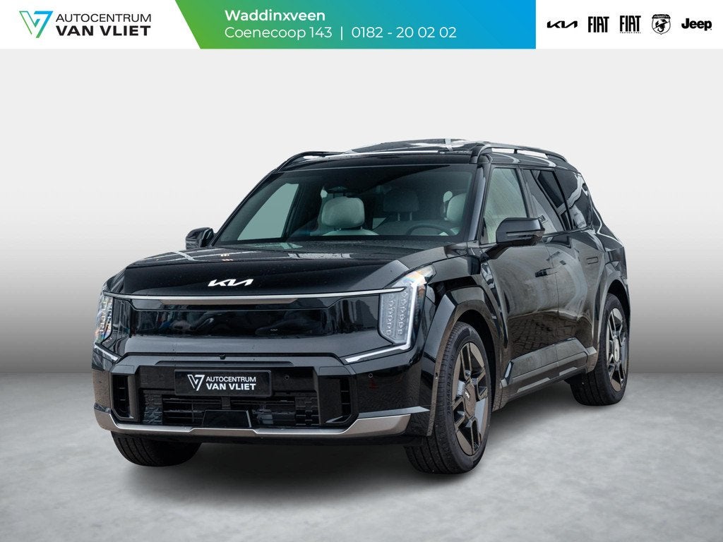 Kia EV9 GT-Line AWD 99.8 kWh | 7-Pers. | 21" | Head-Up | Sto, Auto's, Kia, Automaat, 12 maanden, Zwart, Origineel Nederlands