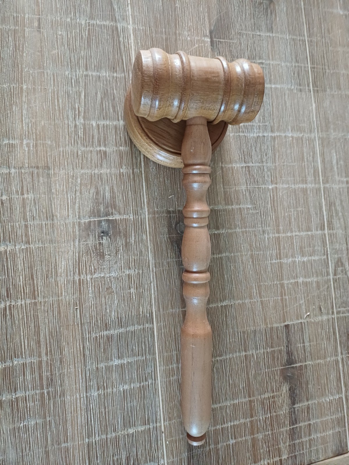 voorzittershamer kambala  met plankje, Ophalen of Verzenden