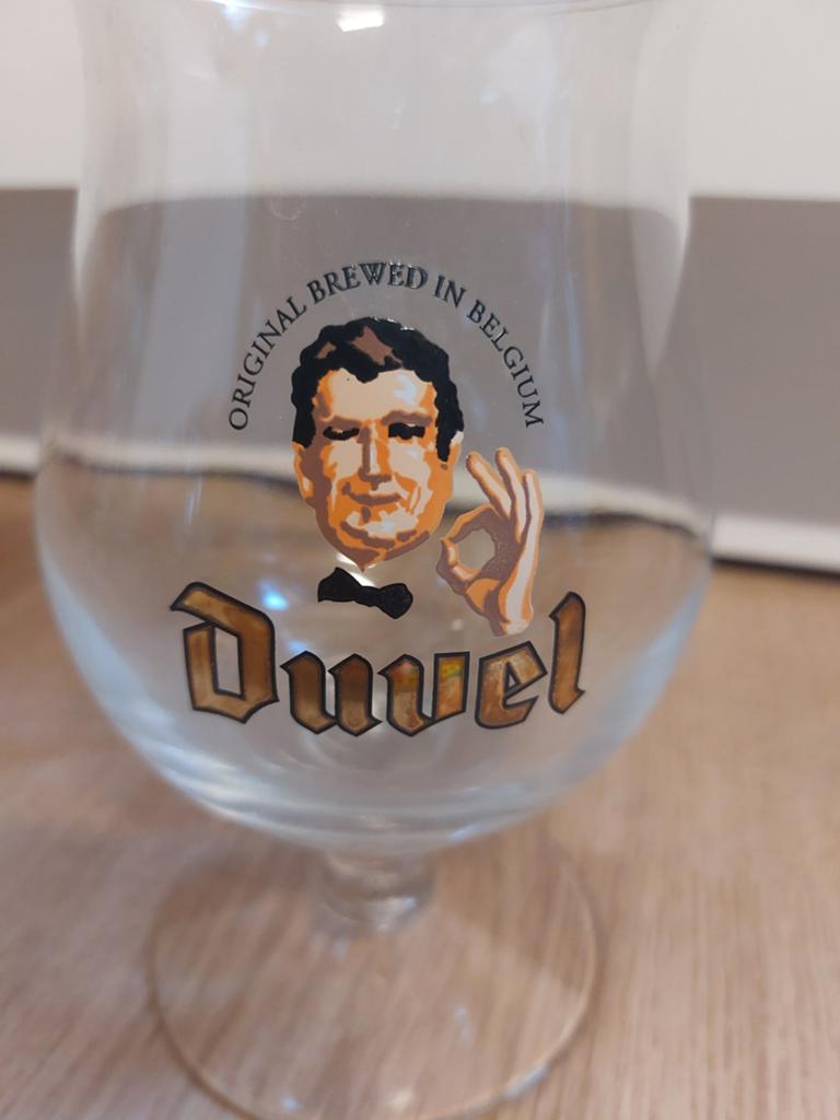 Duvel glas Ober 1999, Ophalen of Verzenden, Bierglas