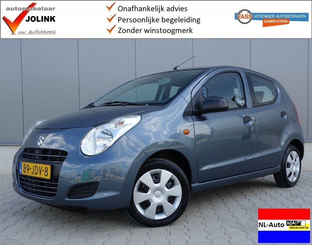 Suzuki ALTO 1.0i-12V Comfort Airco I NL-Auto I 2e Eig. I 100, Keurmerk '100% Onderhouden', Euro 5, Gebruikt, 200 kg