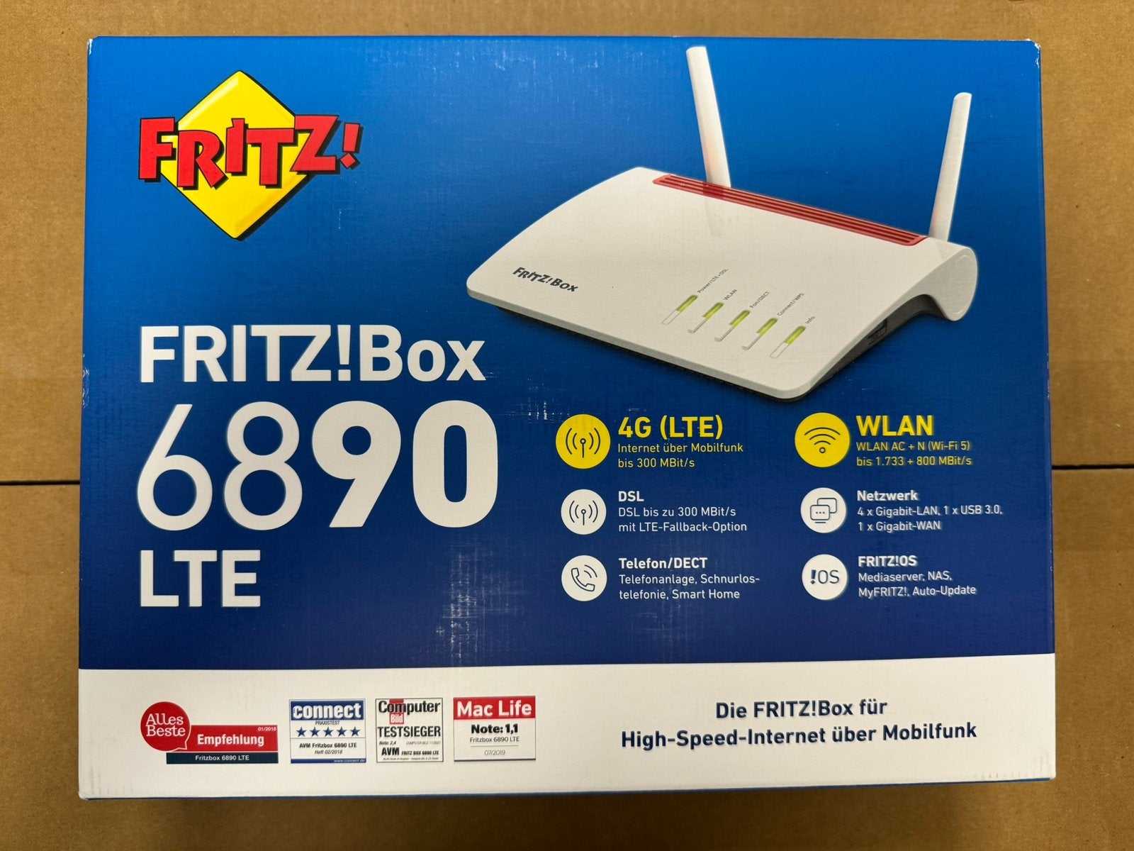 Fritz!Box 6890 LTE dsl modem router NIEUW, Ophalen, Nieuw, Router met modem