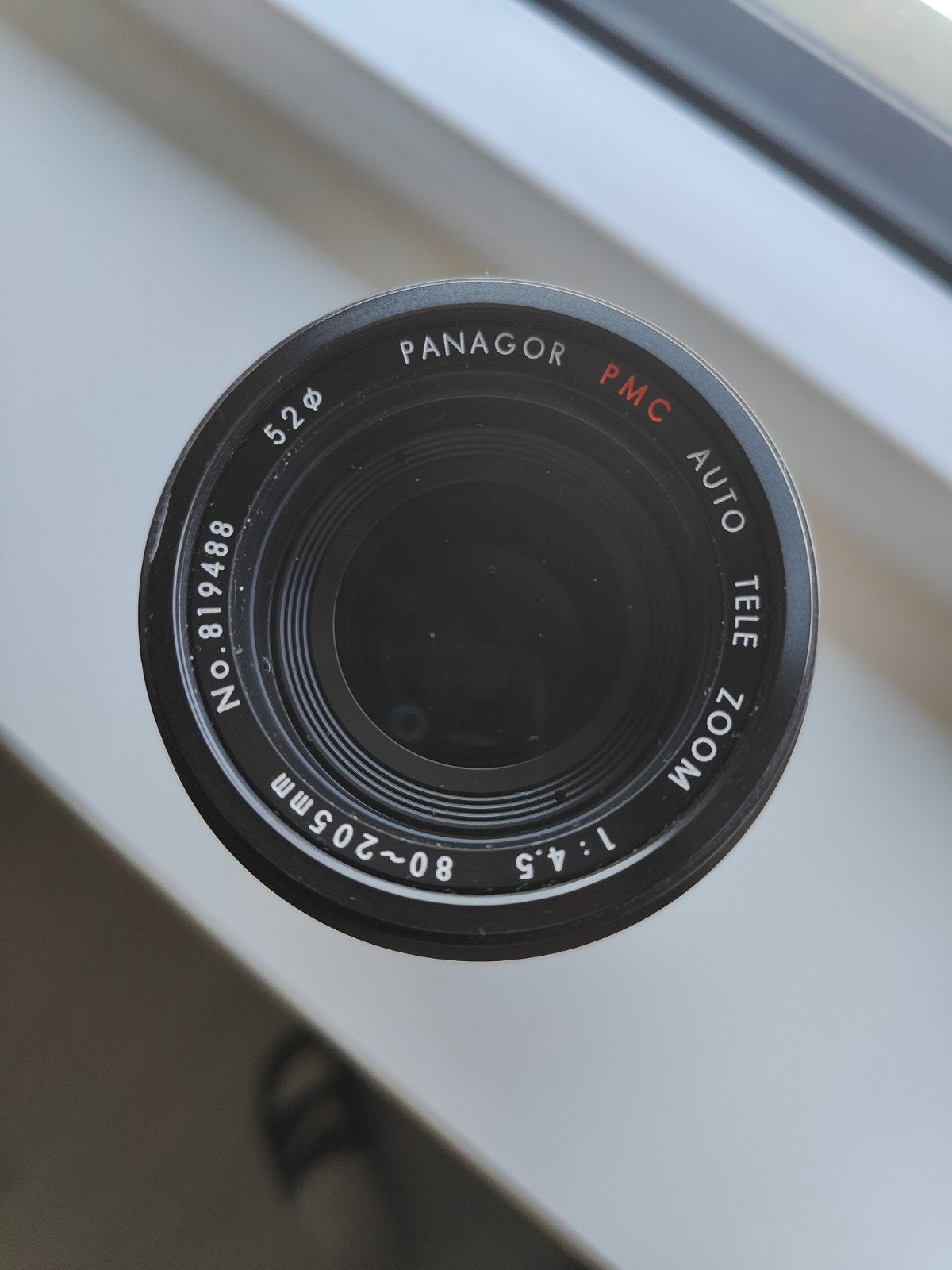 Panagor PMC Auto Tele Zoom 80-205mm f/4.5 voor Canon EF/EF-S, Overige merken, Gebruikt, Handmatige focus, Canon EF