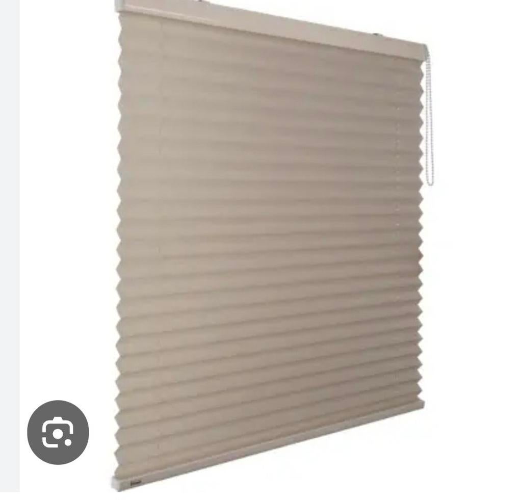 Verano plisse breedte 129 x hoogte  200 cm, Ophalen, Beige, 200 cm of meer