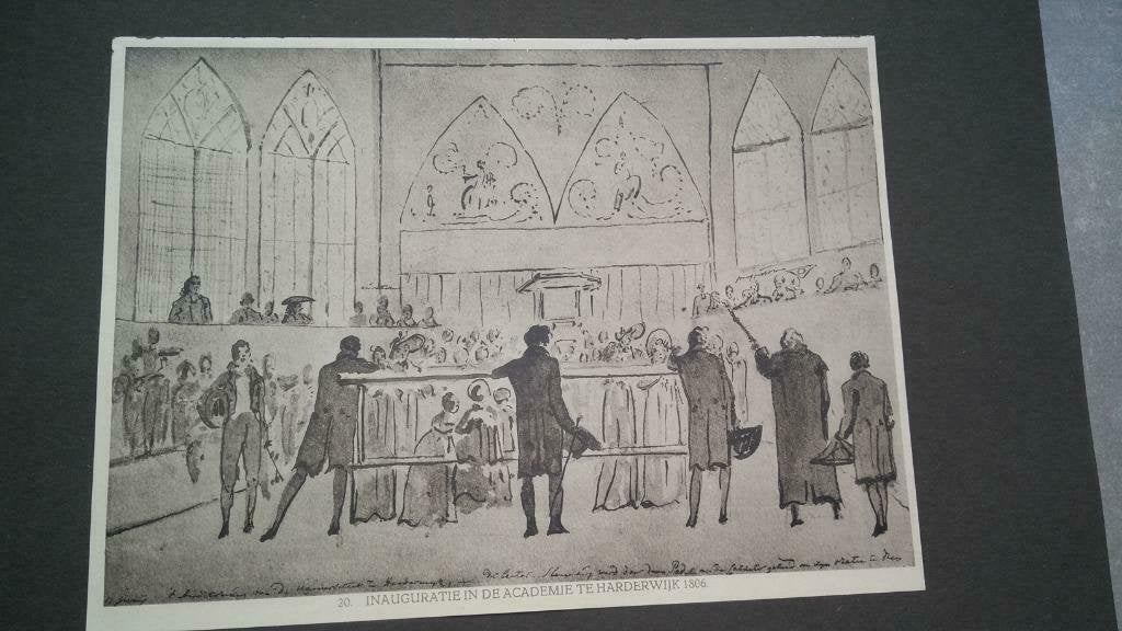 20/ Harderwijk Inaugureele rede C.J. van Baar lichtdruk 1922, Antiek en Kunst, Ophalen of Verzenden