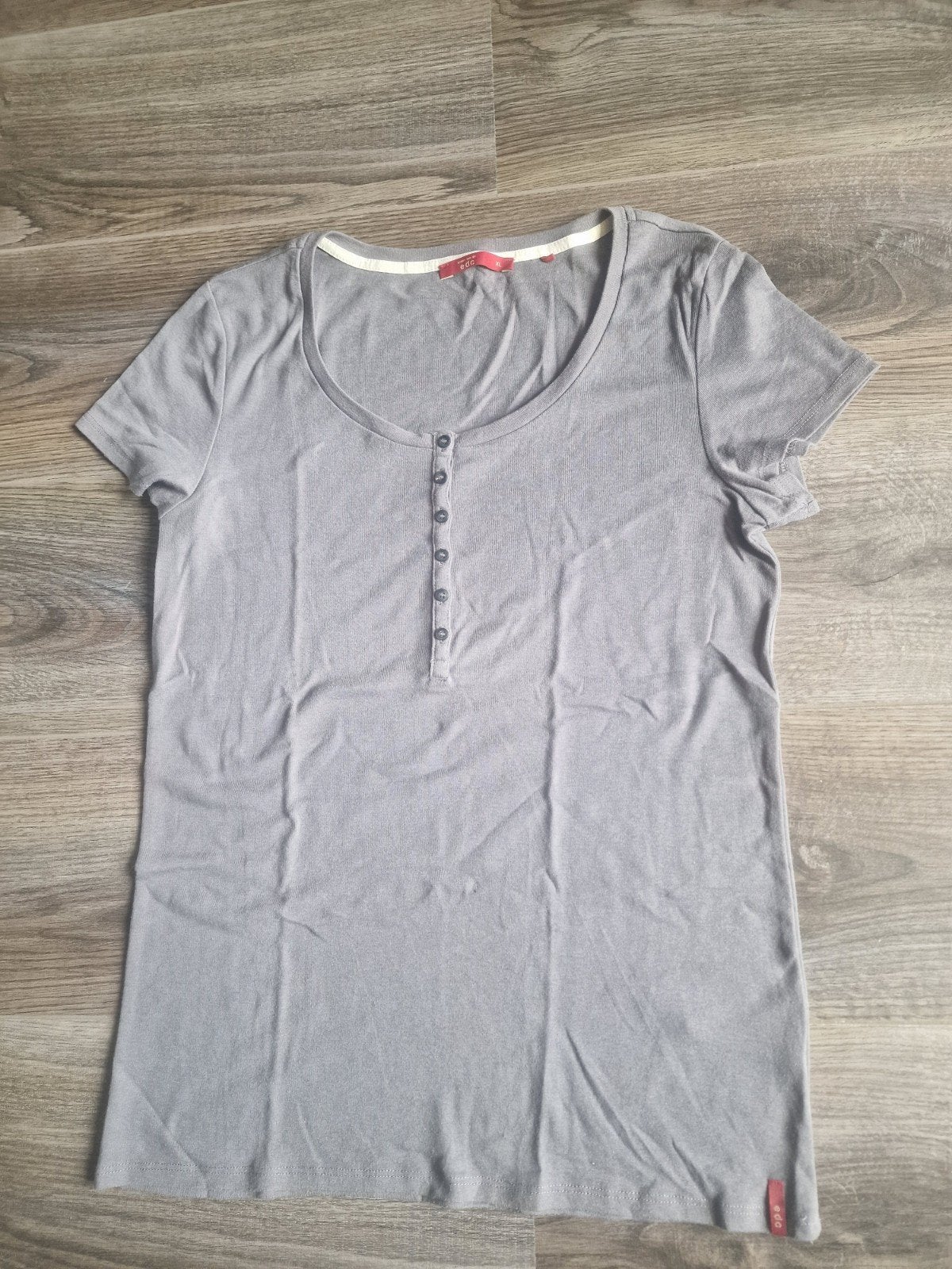 EDC by Esprit grijs T-shirt met korte mouwen, maat XL, Maat 46/48 (XL) of groter, Ophalen of Verzenden, EDC by Esprit, Korte mouw