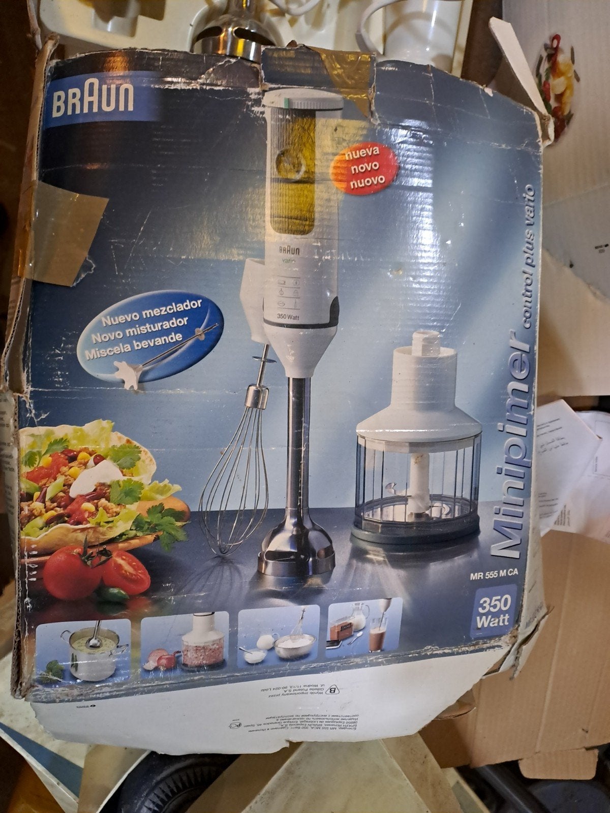 Braun Minipimer Control Plus Vario Staafmixer Set, Gebruikt, 3 snelheden of meer, Ophalen of Verzenden, Vaatwasserbestendig