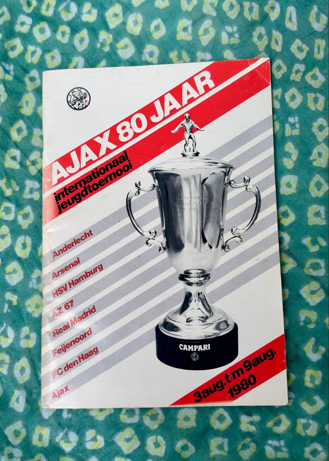 Ajax 80 Jaar Internationaal Jeugdtoernooi programmaboekje 19, Ophalen of Verzenden, Gebruikt, Ajax, Boek of Tijdschrift