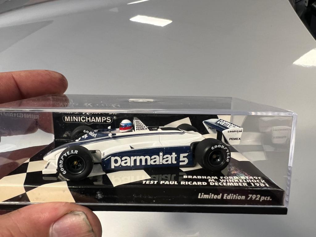 Minichamps Brabham Ford BT49C M. Winkelhock 1981 Limited, Ophalen of Verzenden, Zo goed als nieuw, Formule 1