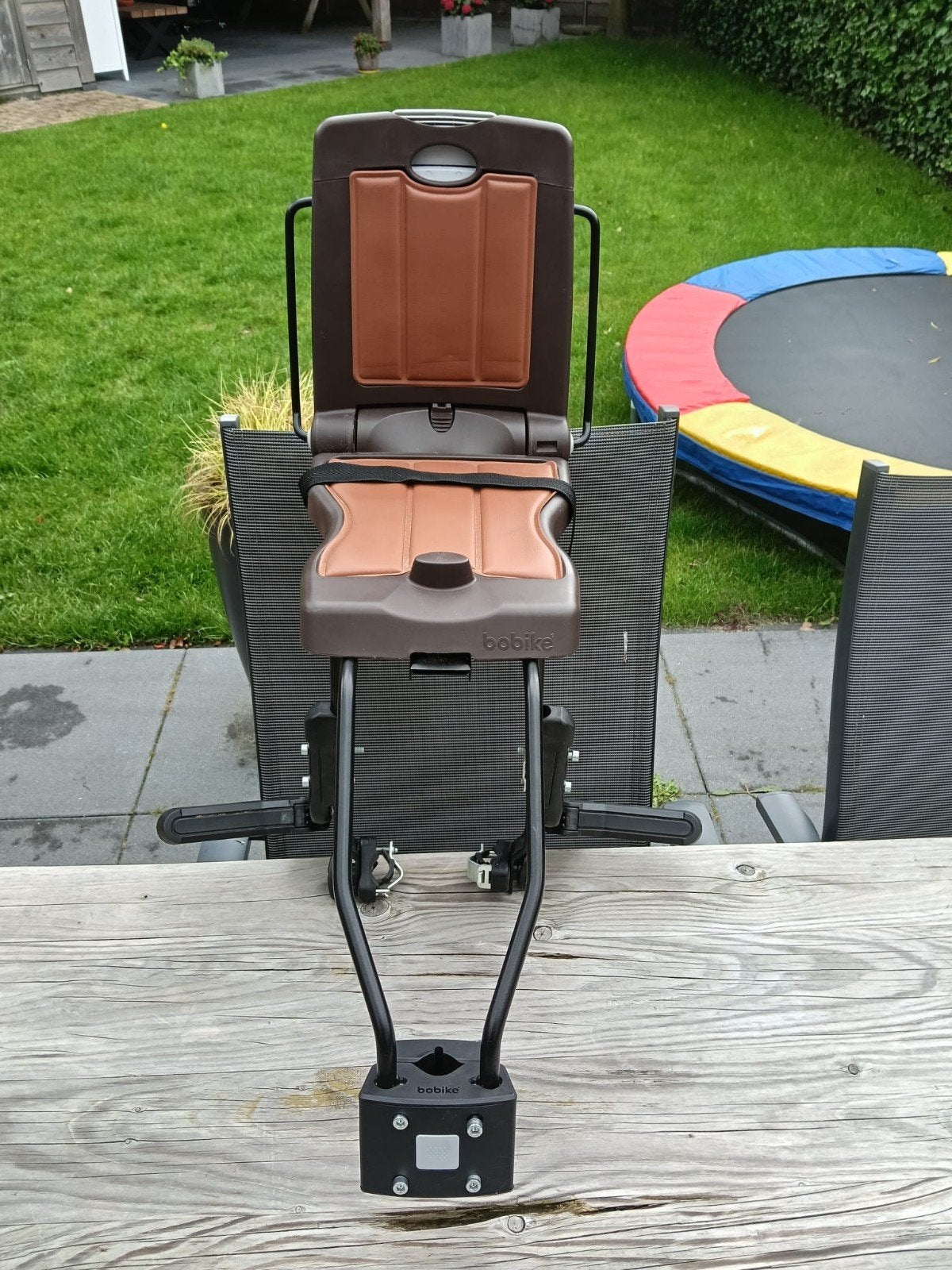 Bobike fietsstoeltje voor achterop - bruin, Ophalen, Achterzitje, 9 t/m 18 kg, Bobike