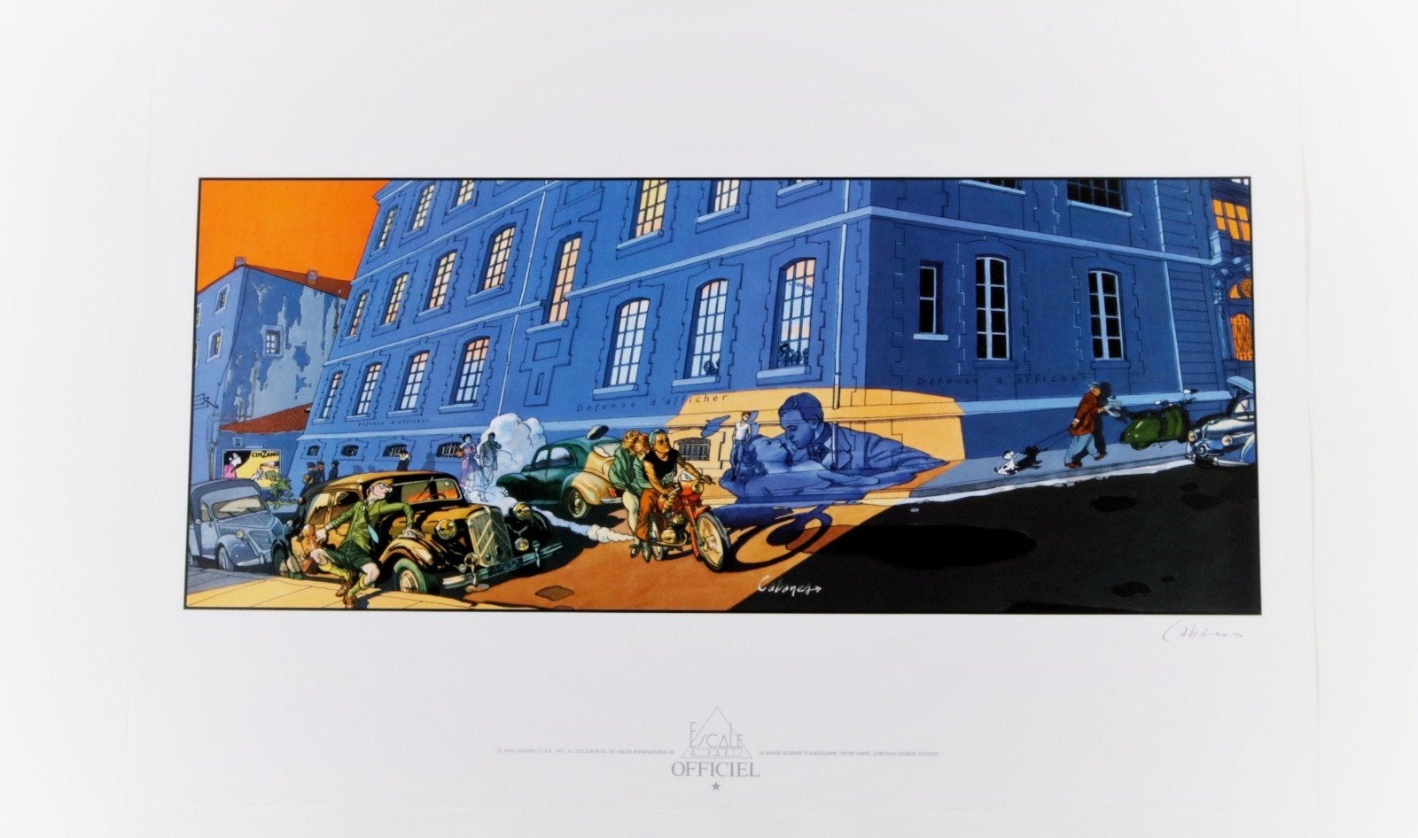 Max Cabanes ESCALE À PARIS" 'Affiche Angoulême 1991', Eén comic, Max Cabanes, Europa, Nieuw